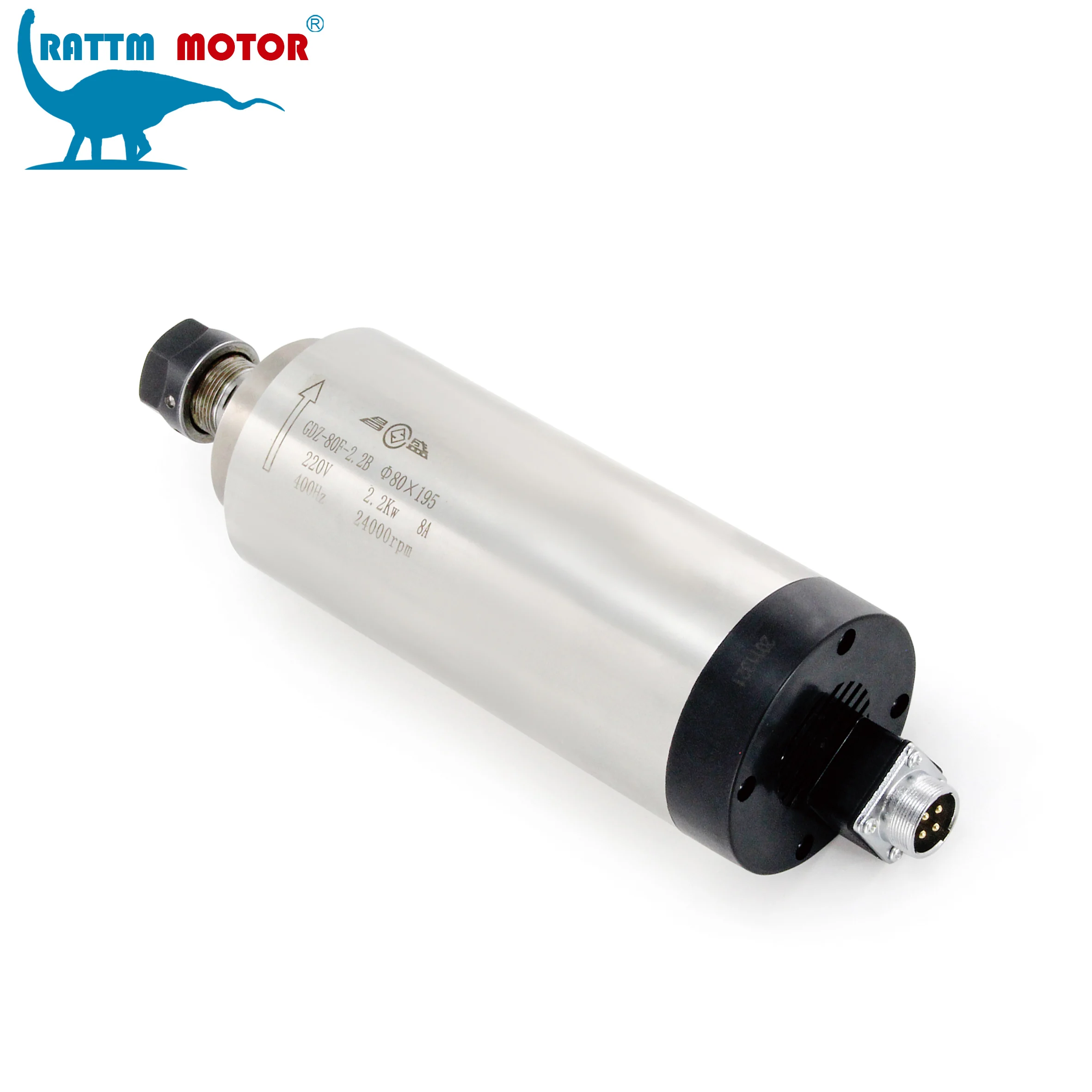 2.2KW ER20 CNC Air Cooled Cooling Spindle Motor GDZ-80F-2.2B For Router Milling Drilling Lathe Machine