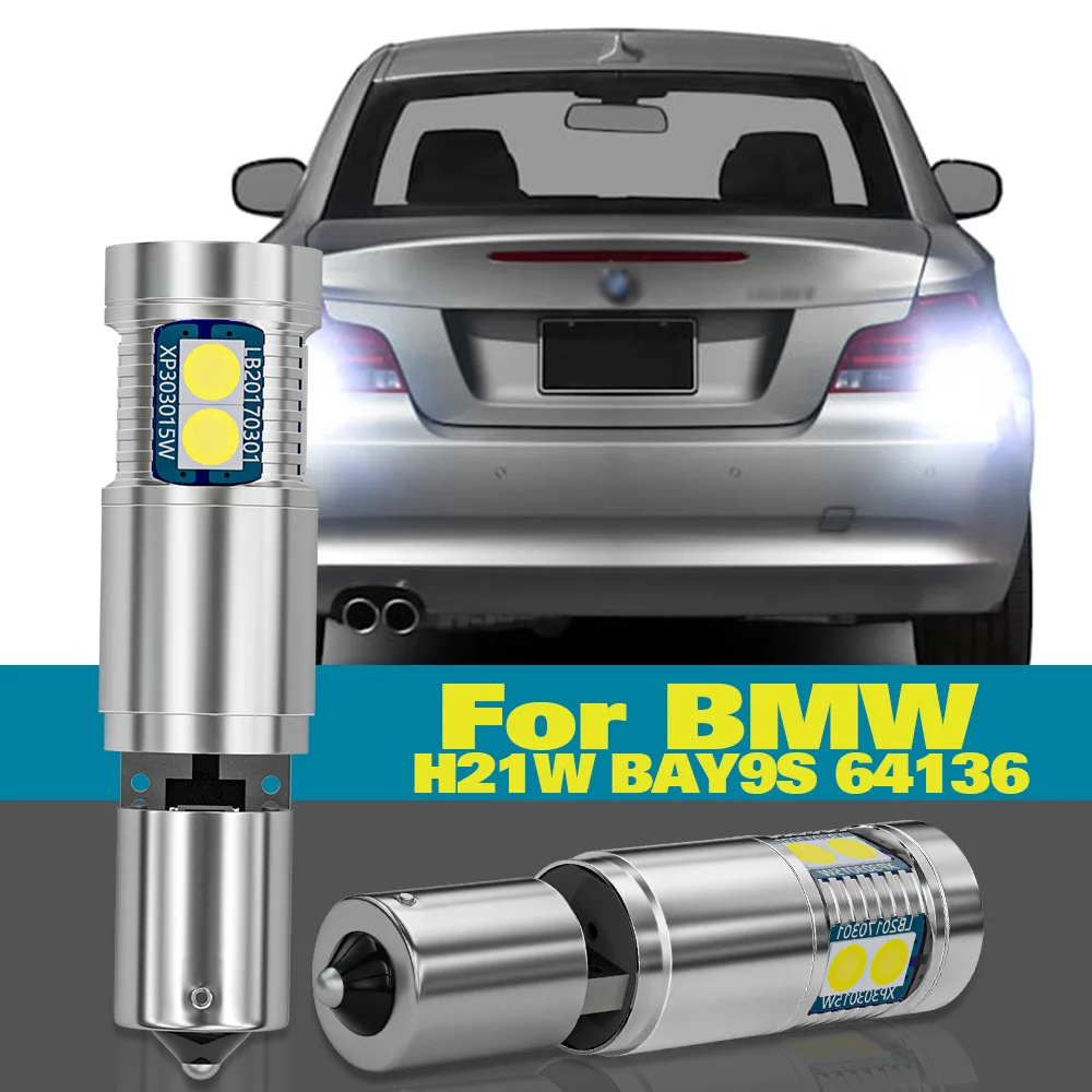 

Reverse Light H21W BAY9S 64136 For BMW F30 F80 F31 G30 F90 F11 G31 E61 X3 G01 F97 X6 E71 E72 Accessories 2pcs LED Backup Lamp