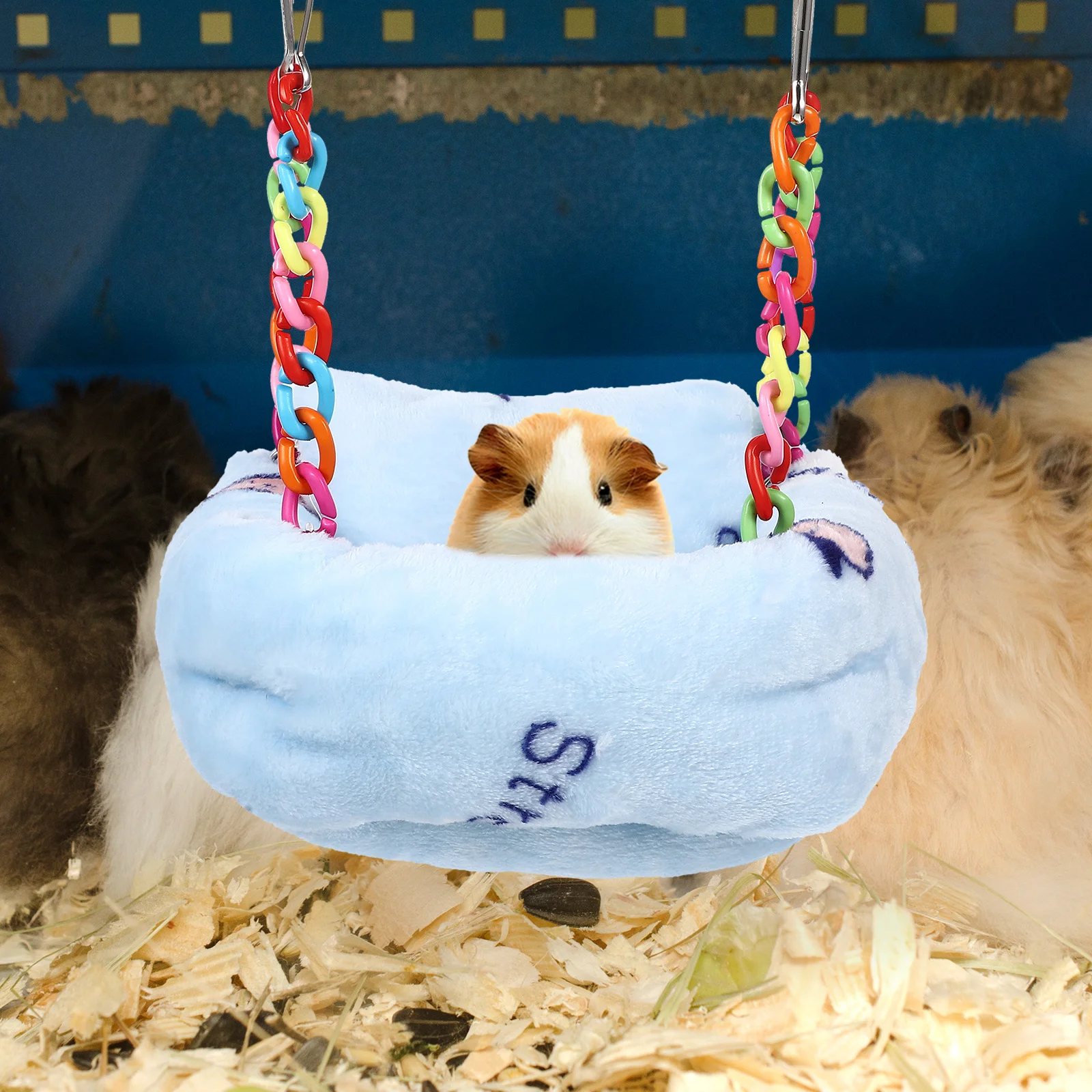 

Small Animal Hammock Bed Guinea Pigs Hamsters S Size Wear Resistant Breathable Pet Hideout Nest Accessories Cage