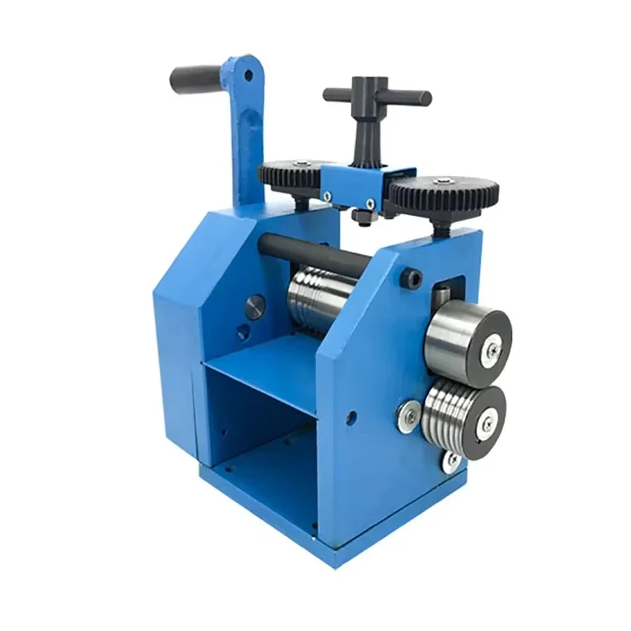 

YPJ-2/YPJ-3 DIY Hand Crank Manual Jewelry Making Tool Square Semicircle Metal Rolling Mill Machine
