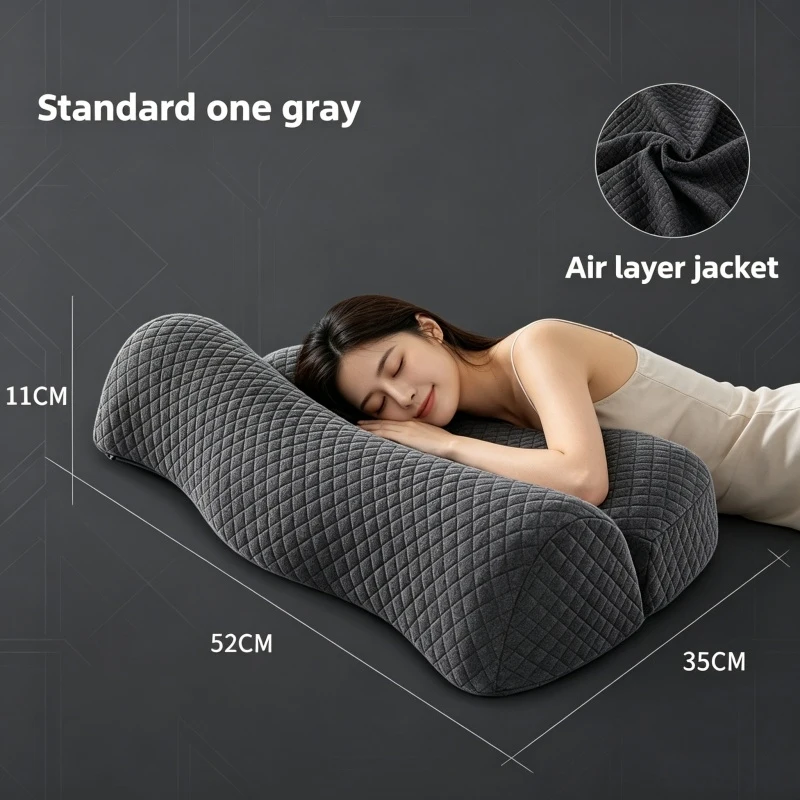 Cervical Pillow, Memory Foam Contour Pillow, Bed Pillows for Side Sleeper Ergonomic Orthopedic Sleeping Pillow