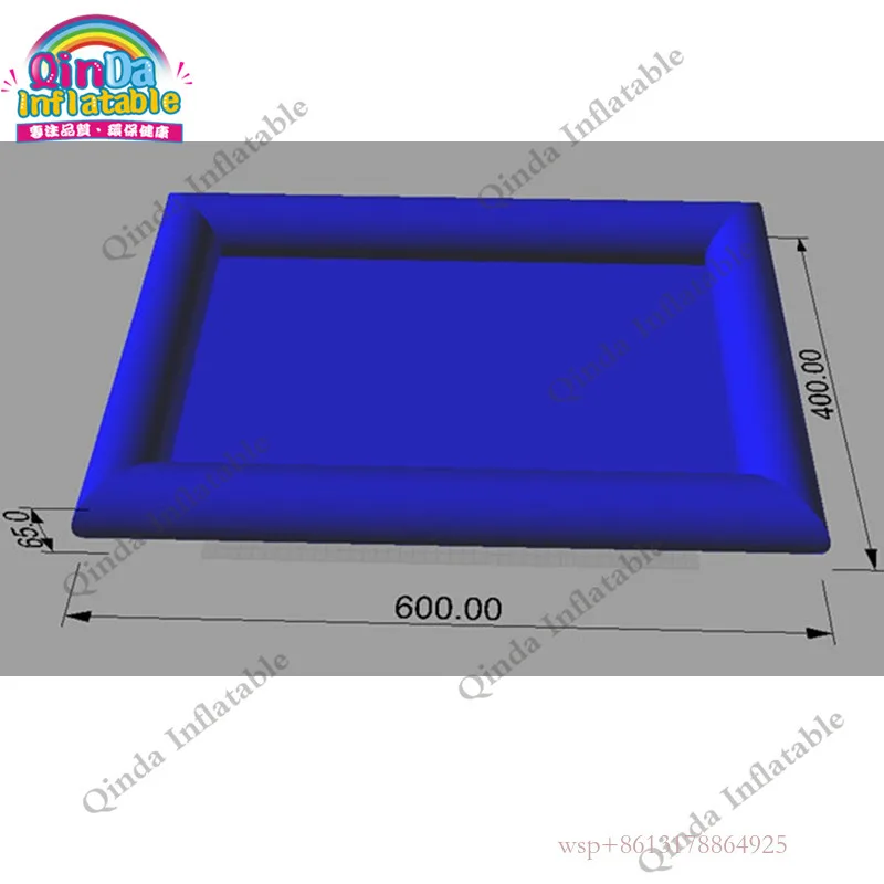 Piscina gonfiabile blu di prezzi di fabbrica 6X4x0.65M Piscina di sabbia gonfiabile per bambini dalla Cina