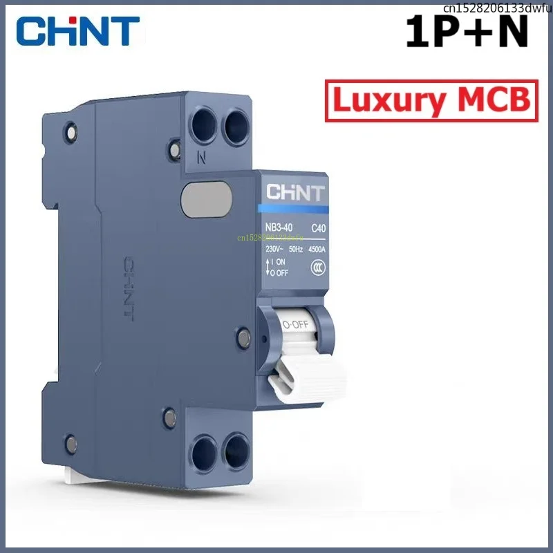 CHINT Luxury Top Quality NB3-40 Air Switch 1P+N Website Flagship Store Household Circuit Breaker Space Double Out Air Switch MCB
