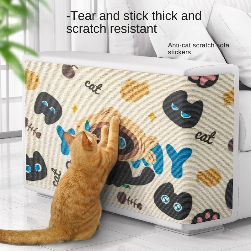 

Anti-Scratch Sofa Protector Cat scratch Pad Wear-Resistant Non-Shedding Cats Climbing Mat Multi-Functional Wall Sticker