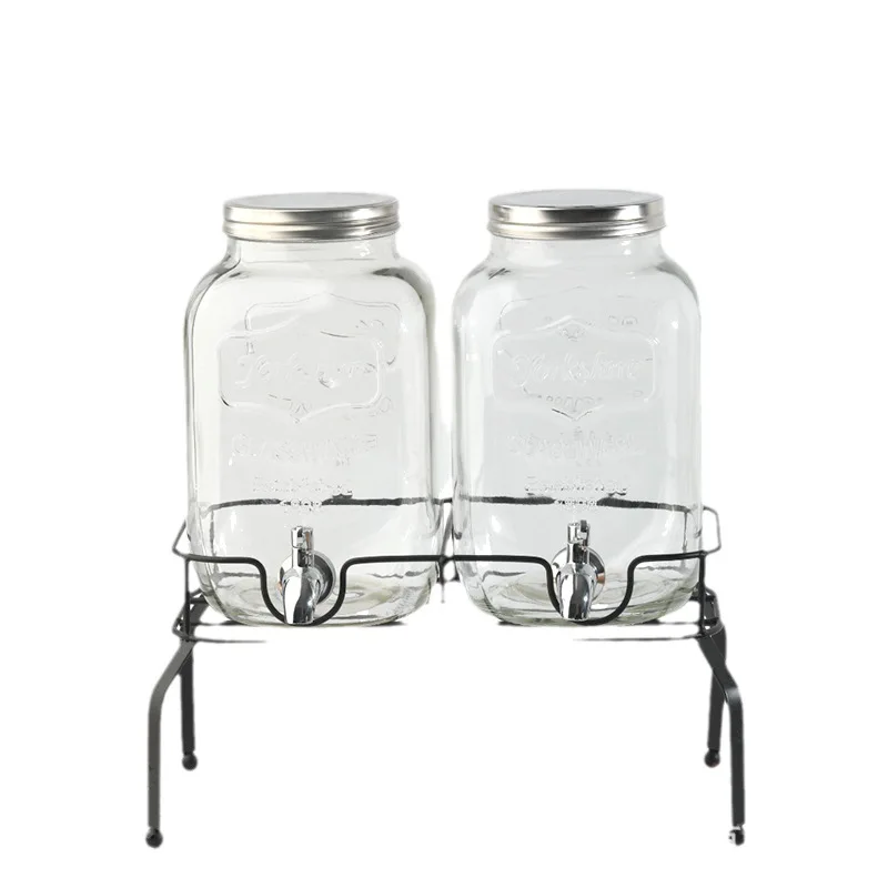 

4L glass jar, household cold kettle, hotel beverage bucket