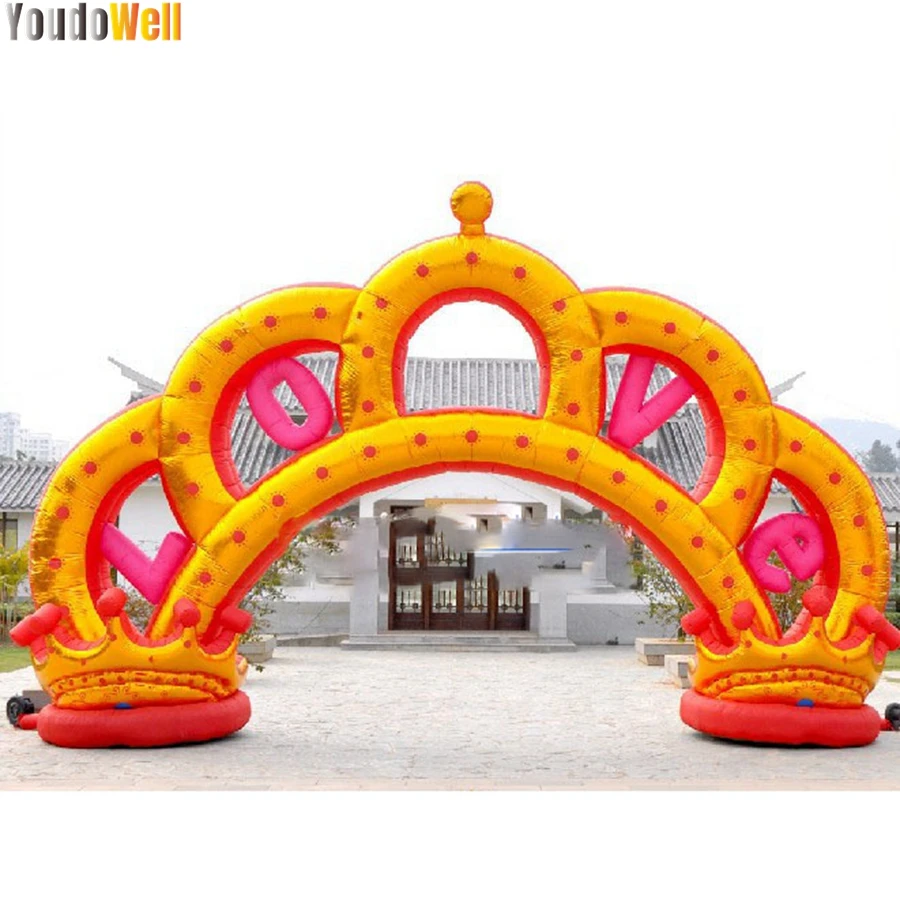 Inflatable Alien Arch, With A Crown -Shaped Arch