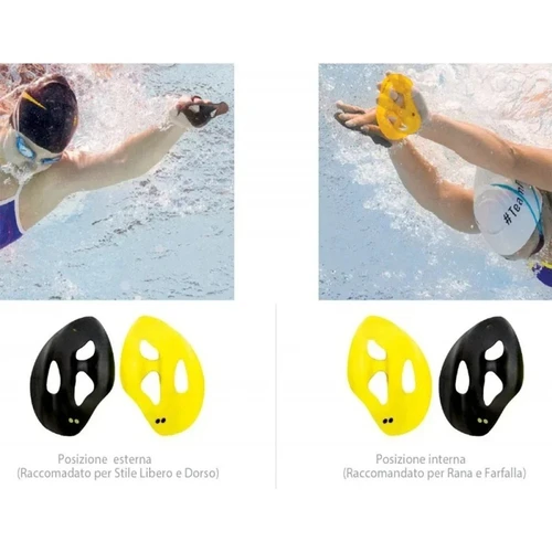 Imagen 2 del producto Paletas de natación, paletas ergonómicas para natación, corrección de práctica de golpes profesionales, paleta de entrenamiento de natación