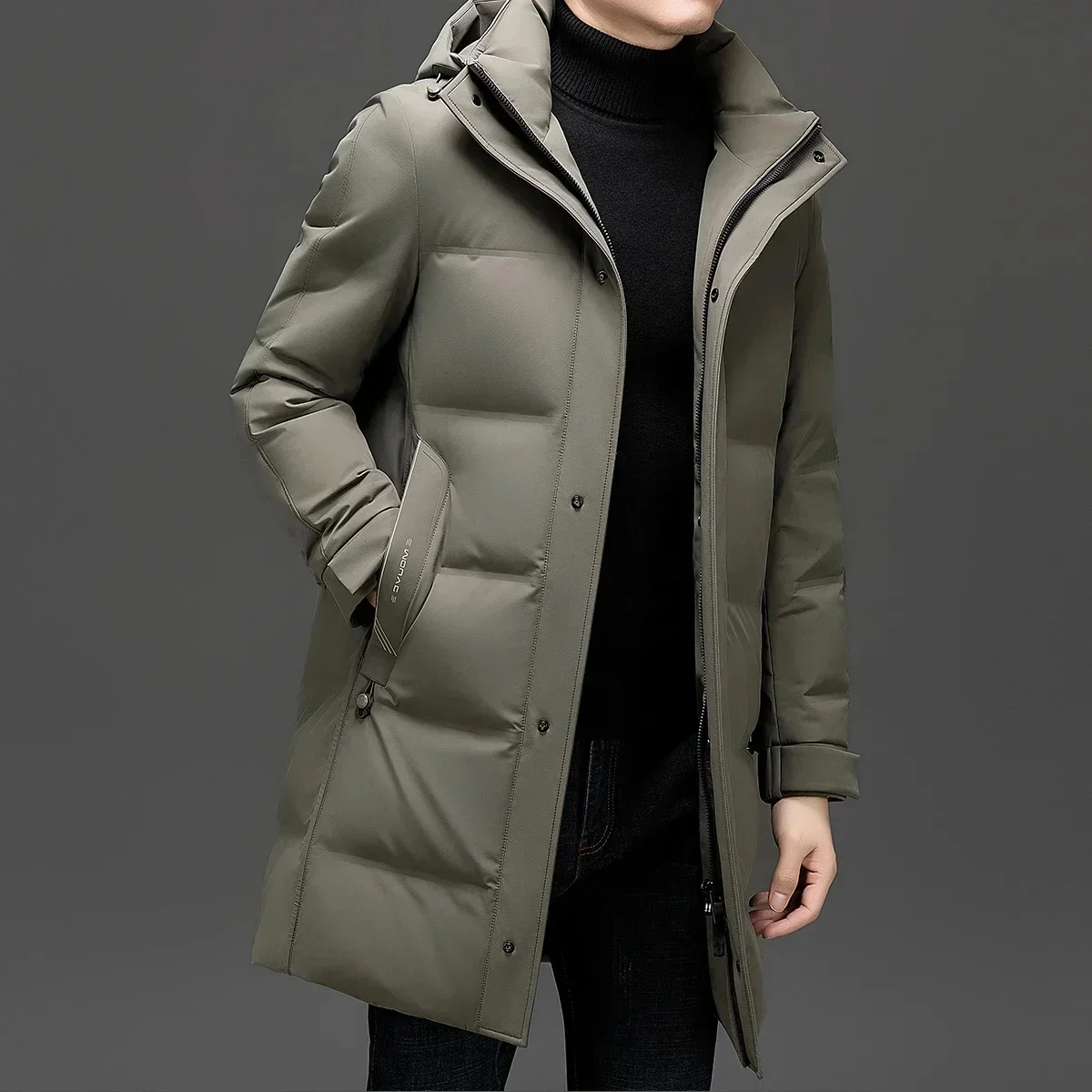 Removable Hat Men's Down Jacket Duck Padding Designer Clothes Jackets Man 2025 Winter Coat Casual Sack