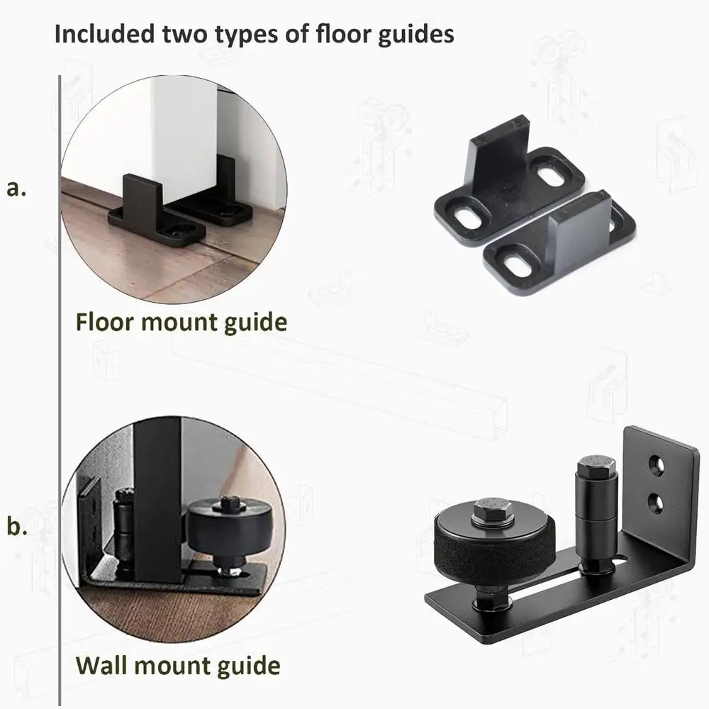 Kit de herrajes para puertas corredizas dobles de 12 pies, caja de montaje en pared resistente, pista para uso en exteriores, carga de 300 libras, colgar, 2 puertas