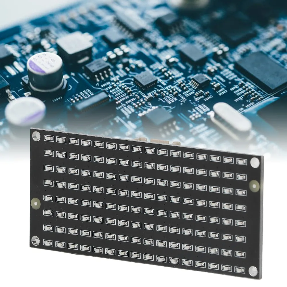 AIP1640 Chip LED Display Module 128pcs Beads 8x16 Panel LED Control Module DC3.3‑5V IC2 Communication Single Board Computers