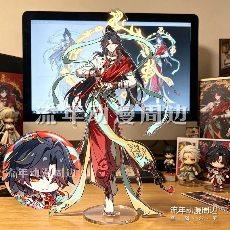 Honkai:Star Rail Smelter Blade Chinese Style Acrylic Figure Stand Model Plate DIY Desk Decor Standing Sign Collection Ornament