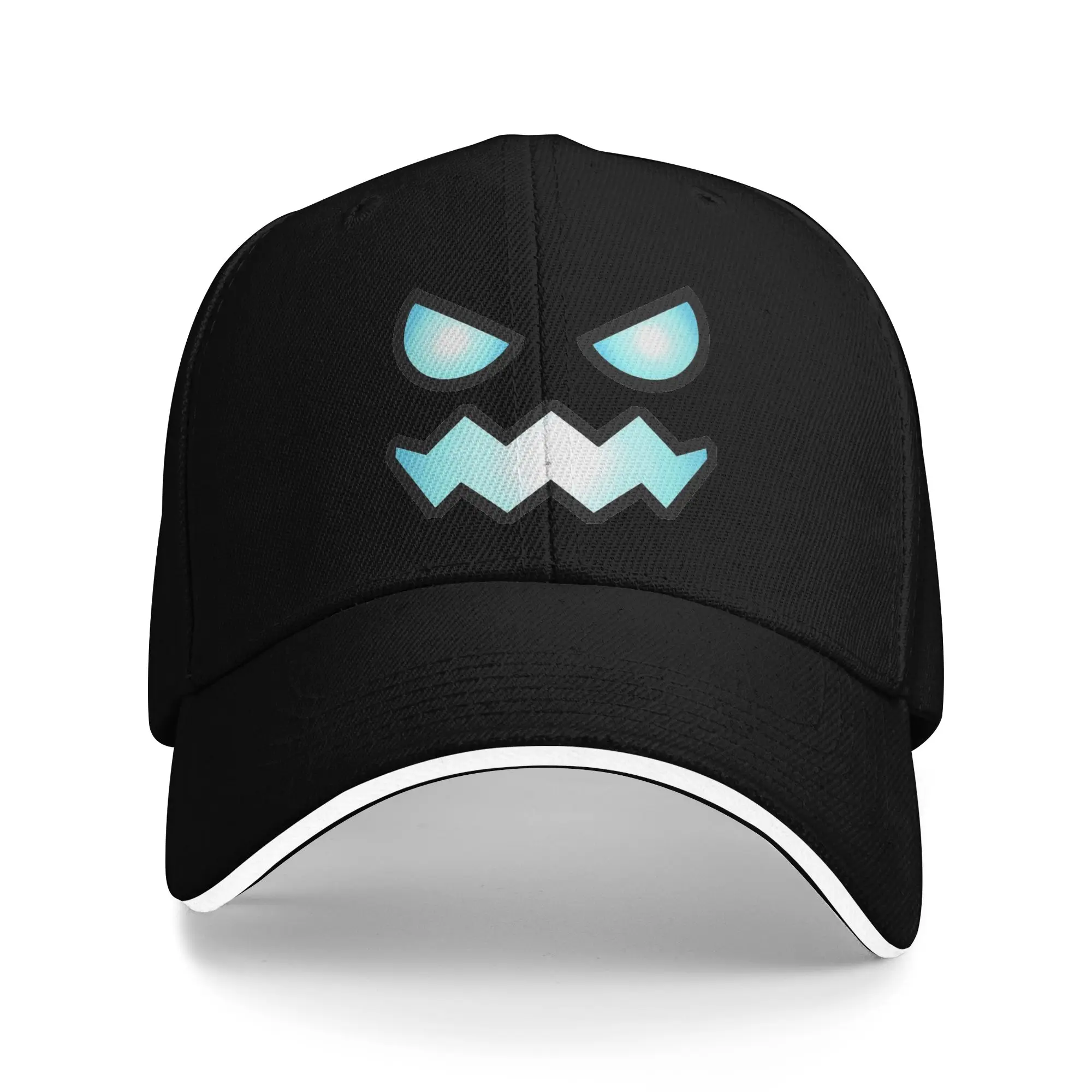 Geometry Cube Dash Game Baseball Cap Hip Hop Unblocked Level Sandwich Cap Men Women Adjustable Headwear Activities