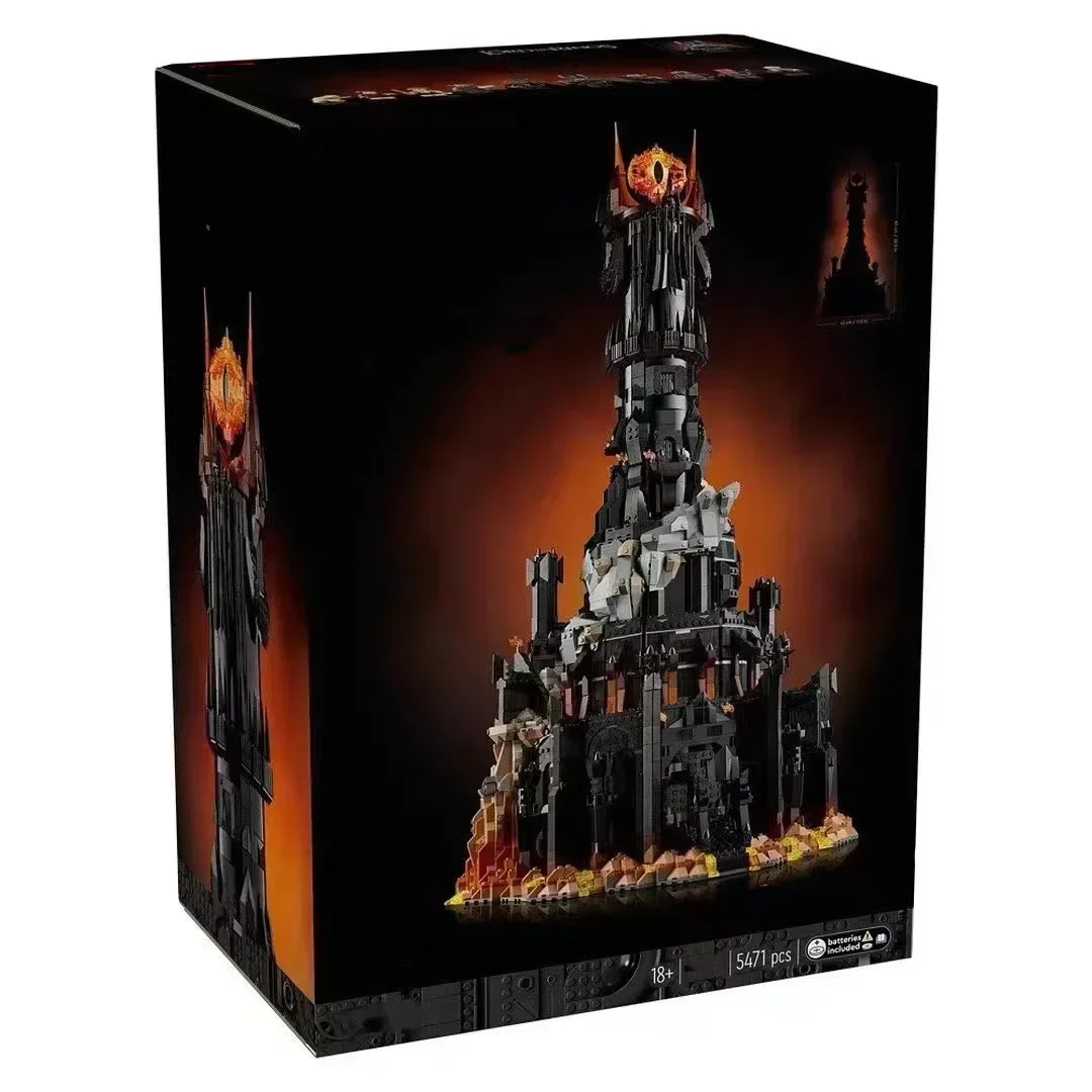 5471Pcs Creative 10333 Black Tower Dark Model Building Blocks Kit Bricks Toy for Boys Adult Birthday Gifts