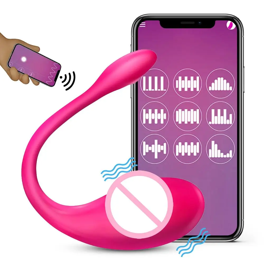 هزاز مهبلي لاسلكي G Spot محفز بلوتوث App التحكم يمكن ارتداؤه لعبة الجنس الكبار للاستمناء للنساء