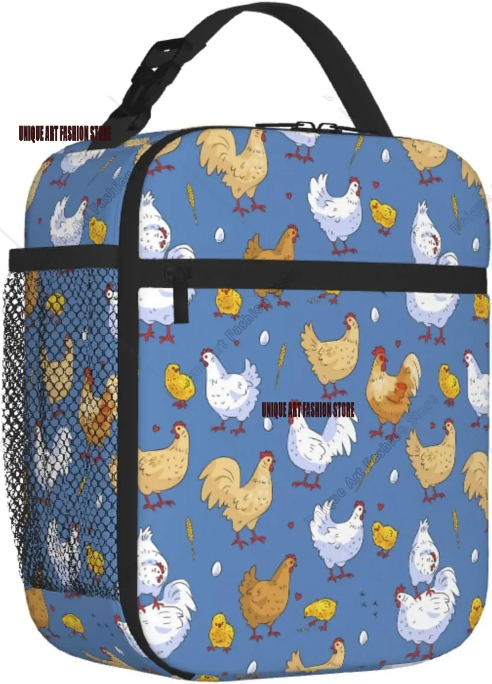 

Lunch Box Cute Rooster Chicken Eggs Insulated Lunch Bag Insulated for Adults
