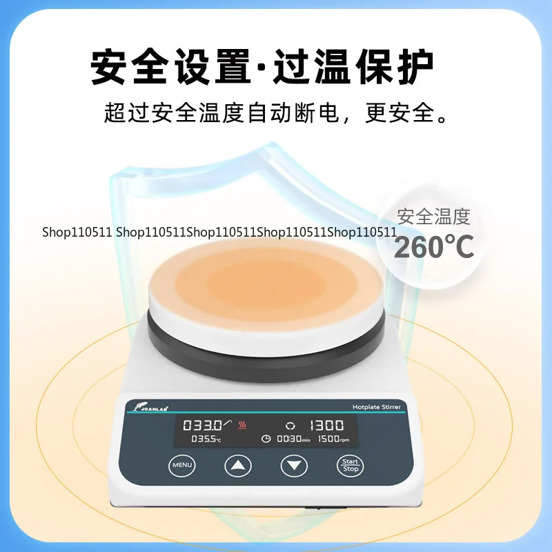 

New plastic magnetic stirrer with preheated LCD hot plate, electric stirrer, laboratory mixer