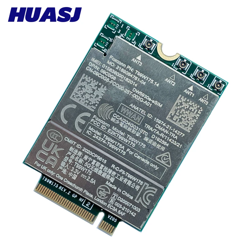 Módulo 5G para portátil Dell, T99W175, DW5930e-eSIM, X55, DP/N, 09C0G8, Latitude 5430, 7330, 7430, 7760, 9420, 9520