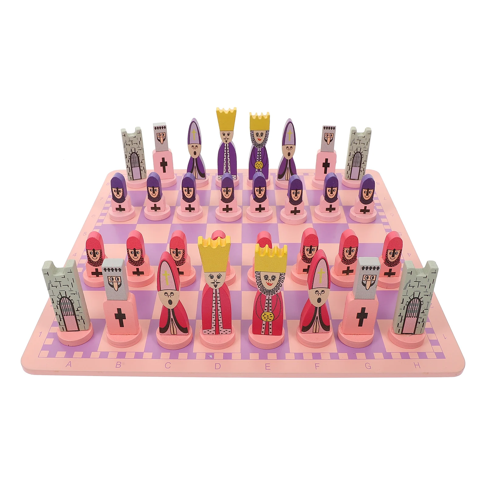 

Travel Chess Set with Chess Board Educational Toys for Kids and Adults Children'S Puzzle Toy Chess Lattice Folding Chess