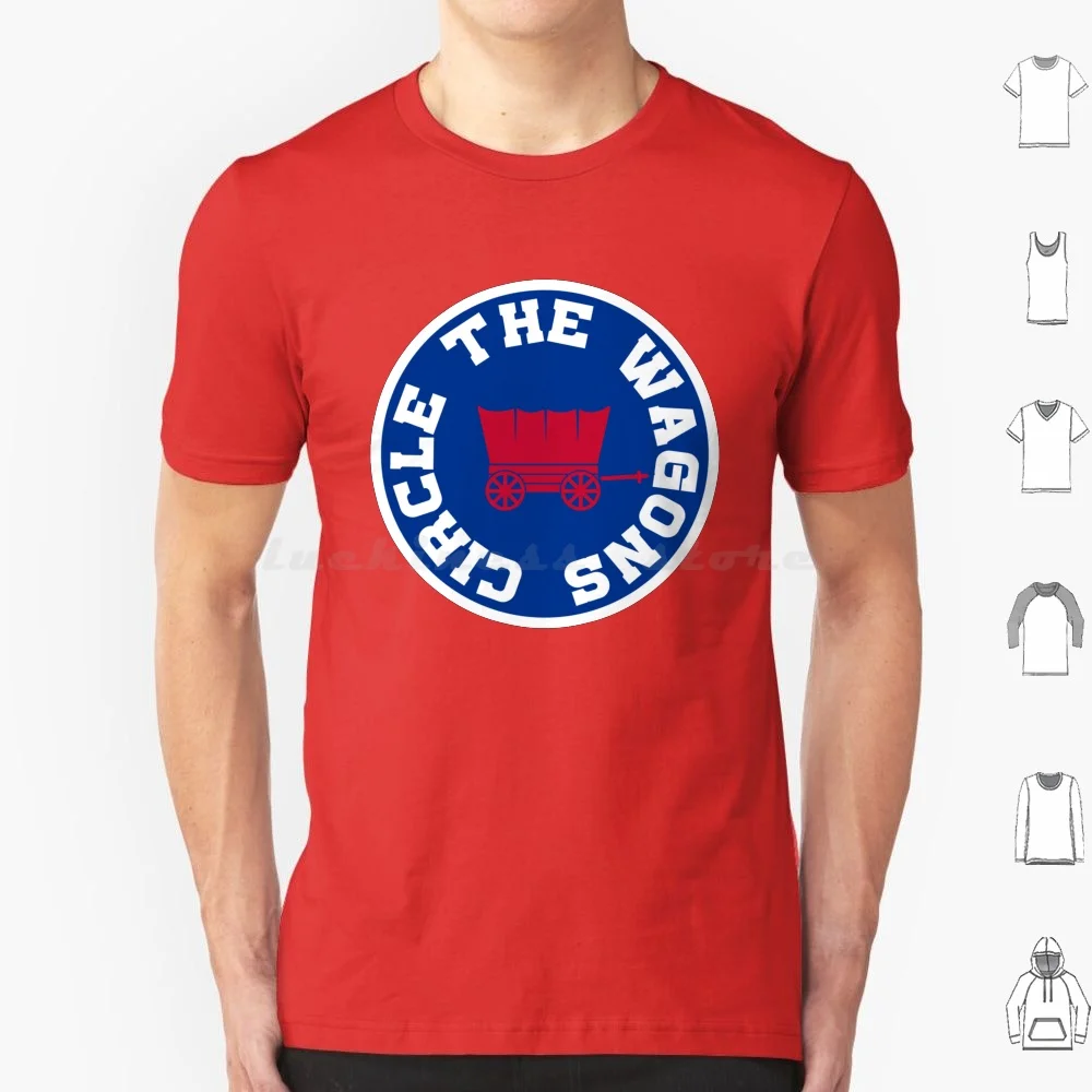 Circle The Wagons-Red T Shirt Cotton Men Women Diy Print Bills Mafia Retro Vintage Football Bills Mafia Josh Allen Josh Allen