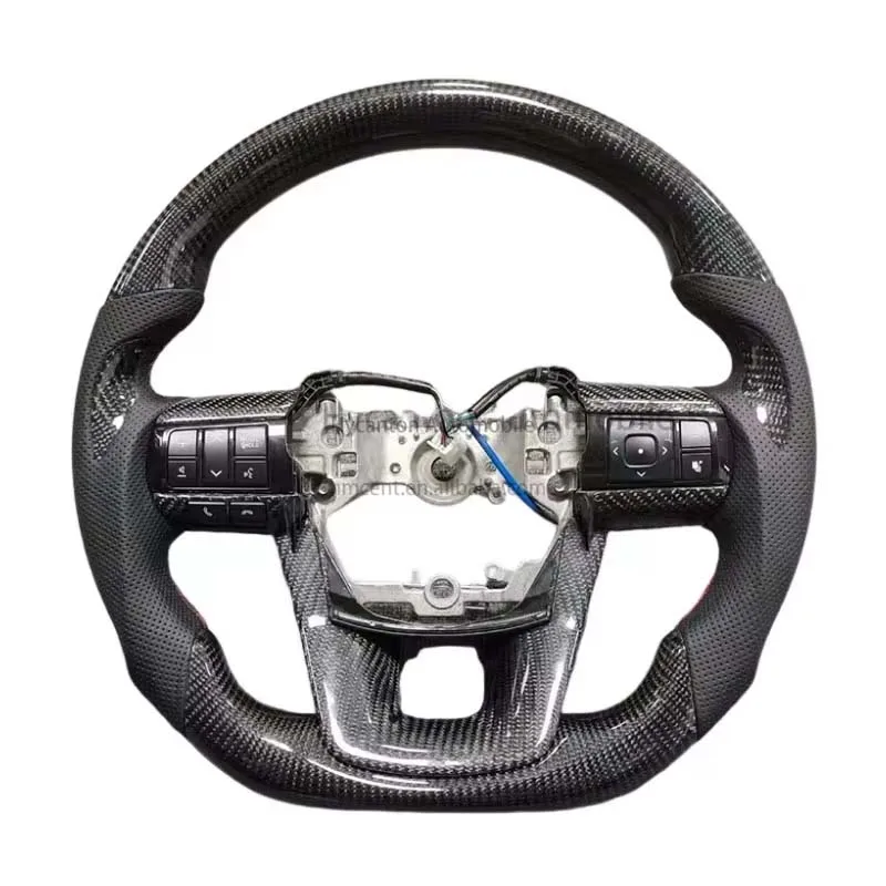 

Лидер продаж, кожа из углеродного волокна GR, спортивный гоночный подходит для авто рулевого колеса Toyota Hilux