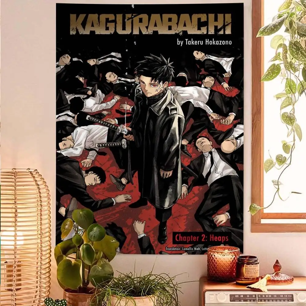 Cool Anime K-Kagurabachi Tapestry Floor Mat Non-Slip Laundry Room Mat Laundry Decor Balcony Child Living Room Household Carpets