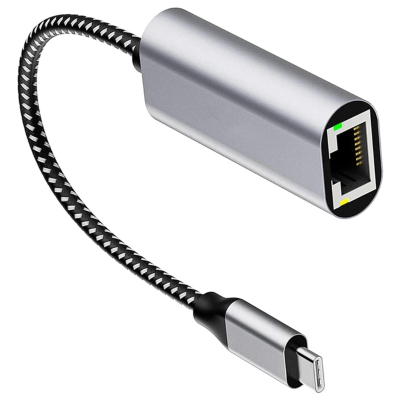 

USB C to Ethernet Adapter Type C to RJ45 Male Cable Directly Connection Gigabit