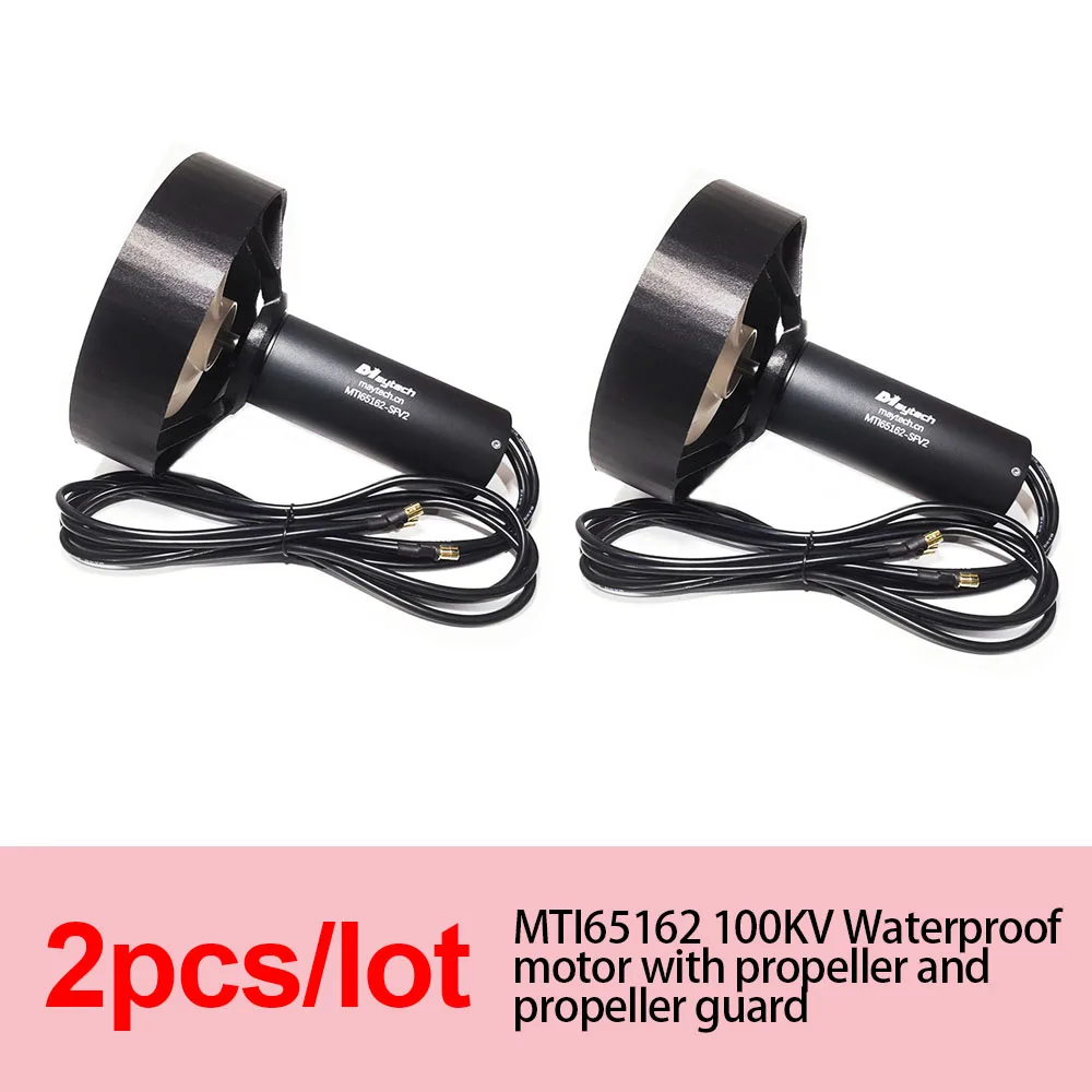 Maytech-Motor Efoil de 9KW, impermeable, sin sensor, con hélice y protector de hélice, 2 juegos, 65162