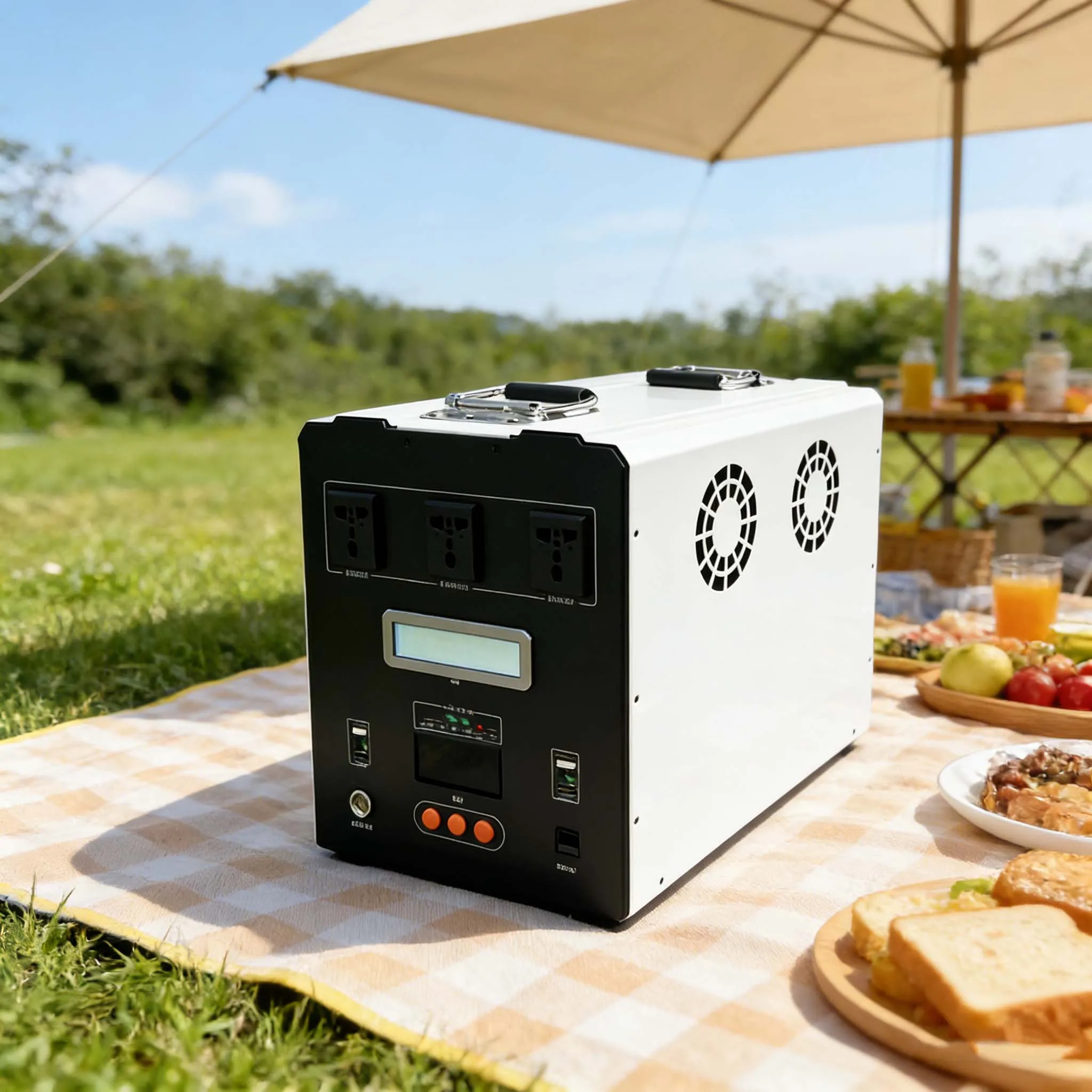 2000W 2kWh Portable Power Generator Large Capacity Stable Voltage Outdoor Power Supply For Equipment