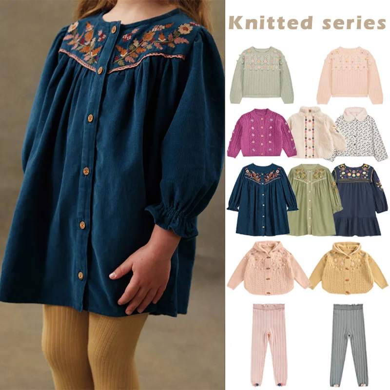 

PER-SALE 2025 LM Autumn Winter BABY Boys Girls Skirts Print Boys Pants Girls Dresses Sets Flower Girl Dresses Baby Girl Dress