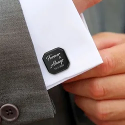 Free Engrave Customized Cufflink For Men Male Husbands Boyfriend, Personalized Wedding Engagement Jewelry