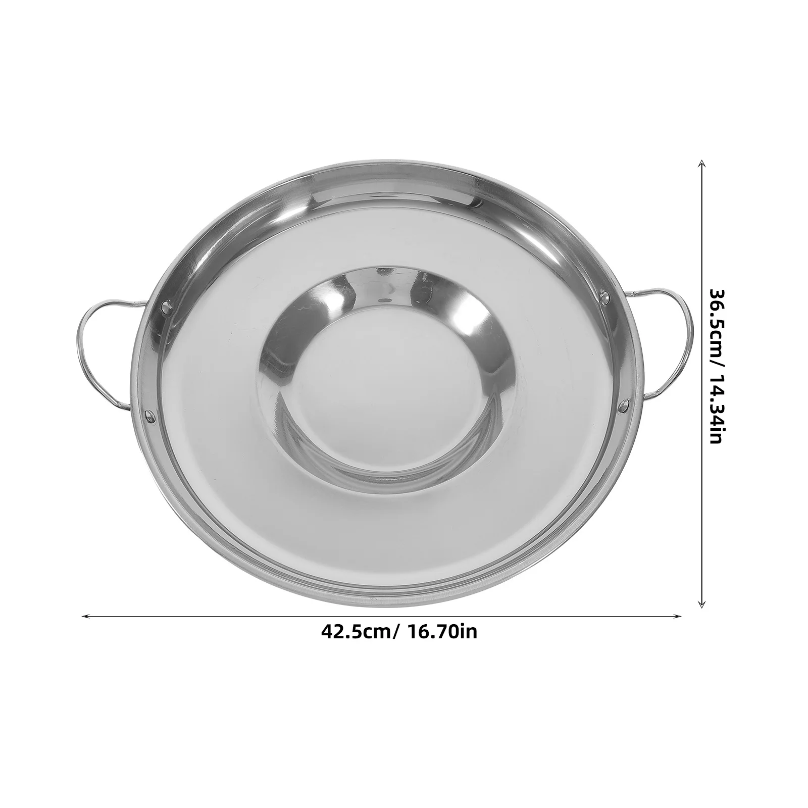 

Stainless Steel Pan Frying Egg Tortilla Multiuse Crepe Roaster Flat Griddle Stainless Steel Pan Pancake Cookware