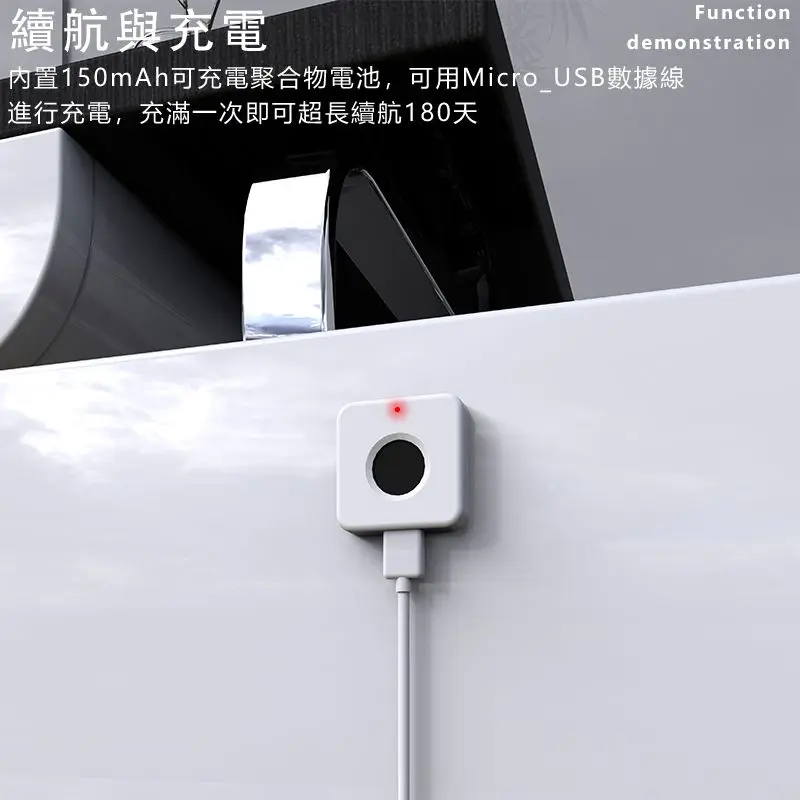 

Biometric Fingerprint Lock White Anti-theft Smart Drawer Lock 30x30mm Keyless Fingerprint Security Furniture Door Lock