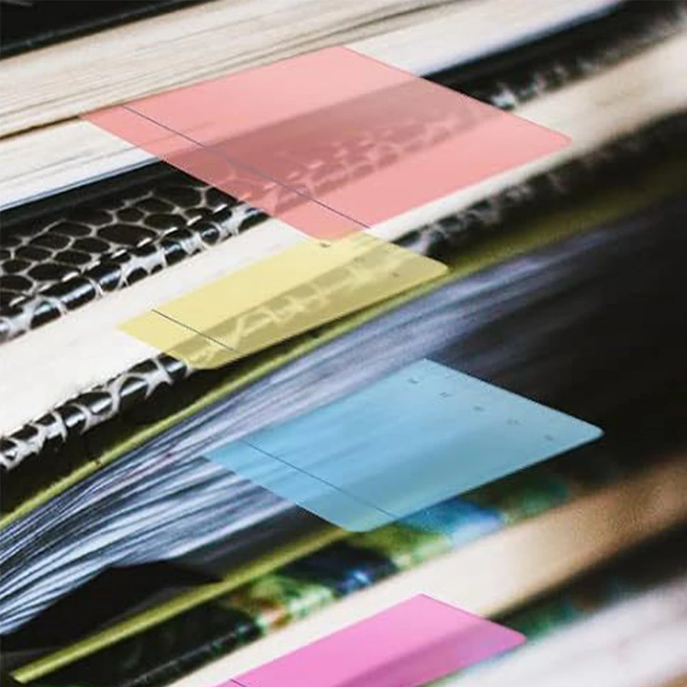 8pcs Reading Ruler Bookmark Guides Shatterproof PET Pocket Highlighters Strips Classroom Dyslexia Tools Kids Teaching Bookmarks