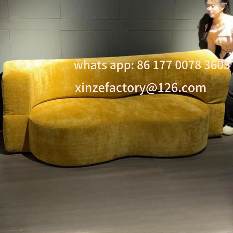 Customizable Sponge Long Couch Designer Modern Divano Soggiorno Salon FurCompressed Floor Sofa Luxury Lounge King Size Xxl Foam