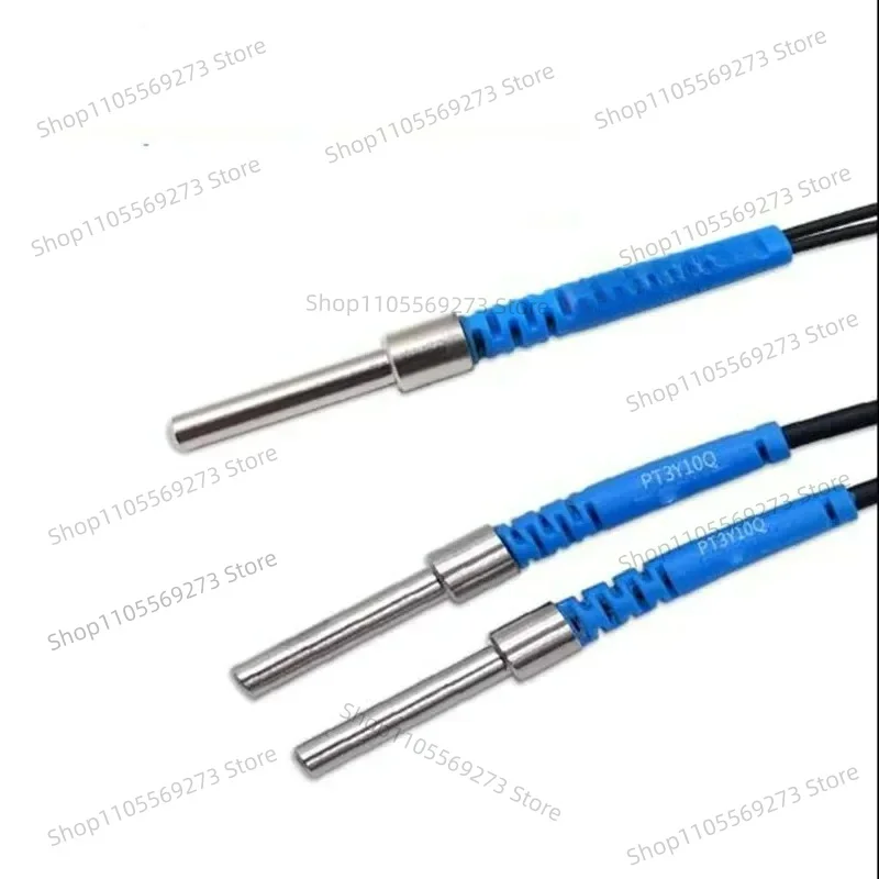 2pcs 3mm Unthreaded Fiber Optic Sensor Probe, M3 Diffuse Reflection Optical Fiber Cable, Universal Replacement Sensor Head