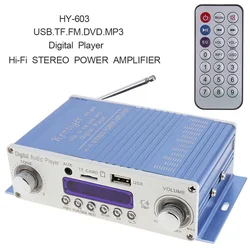 HI-FI Digital Audio Player Car Amplifier FM Radio Stereo Player Support SD / USB / DVD / MP3 Input with Remote Control
