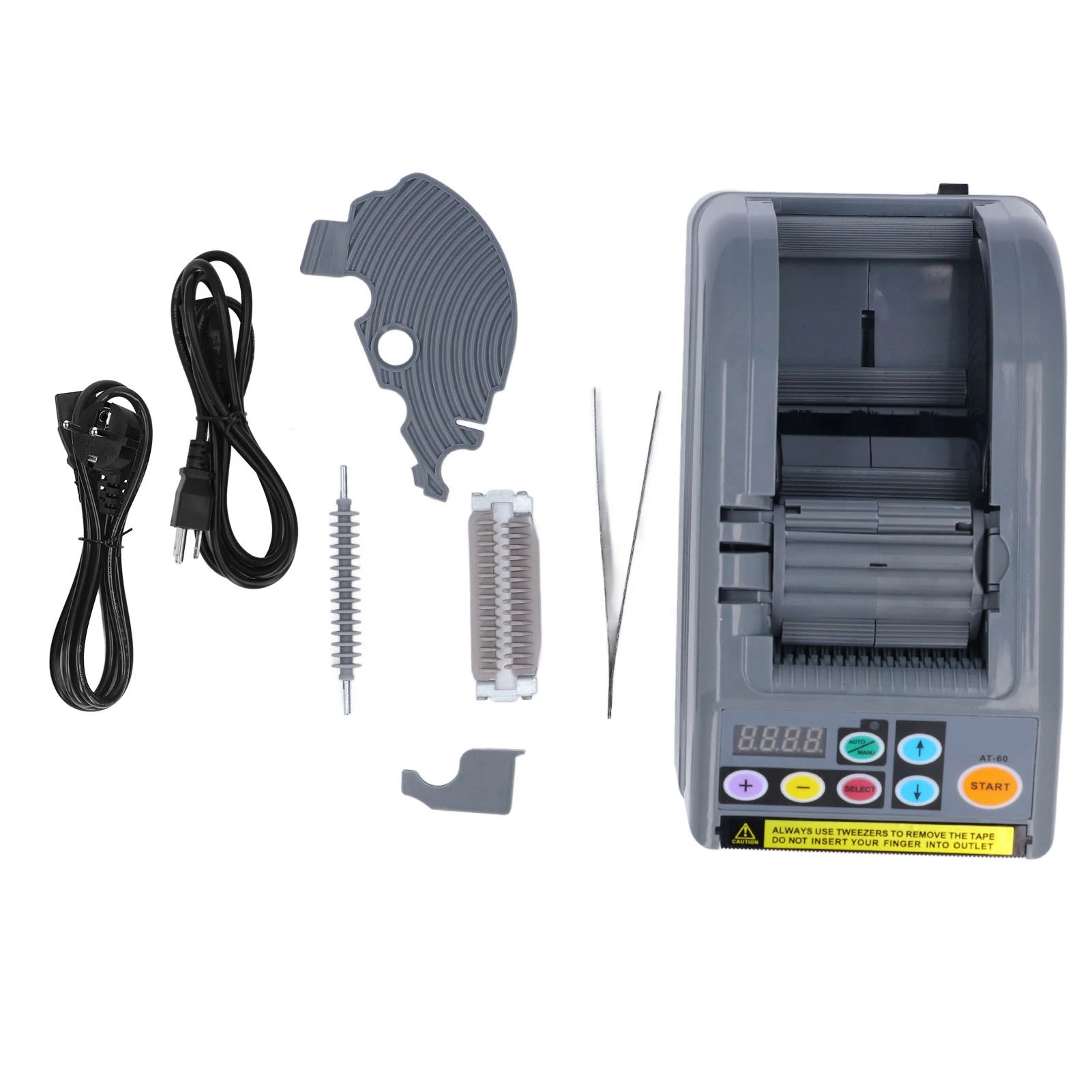 Automatic Tape Dispenser Automatic Tape Dispenser Electric 6 to 60mm Cutting Width 999m Cutting Length Ribbon Cutting Machine