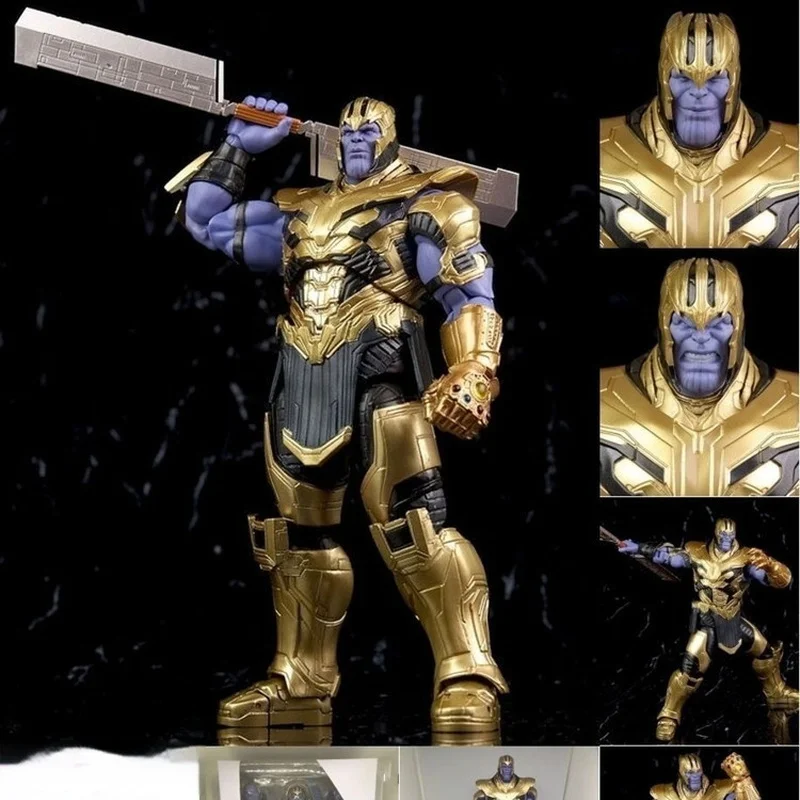 Shfiguarts Thanos Figure Avengers Infinity War Bjd Action Figures Collectable Model Toy For Birthday Gift Desktop Ornament