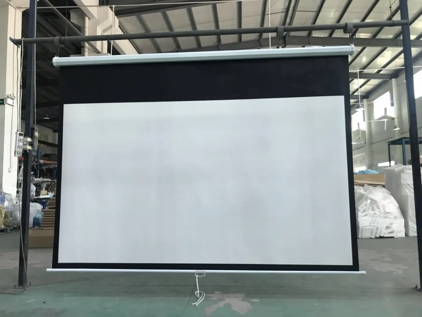 Pantalla de pared Manual para cine en casa, pantalla de proyección enrollable, 72 ", 4:3, blanco mate, gran oferta