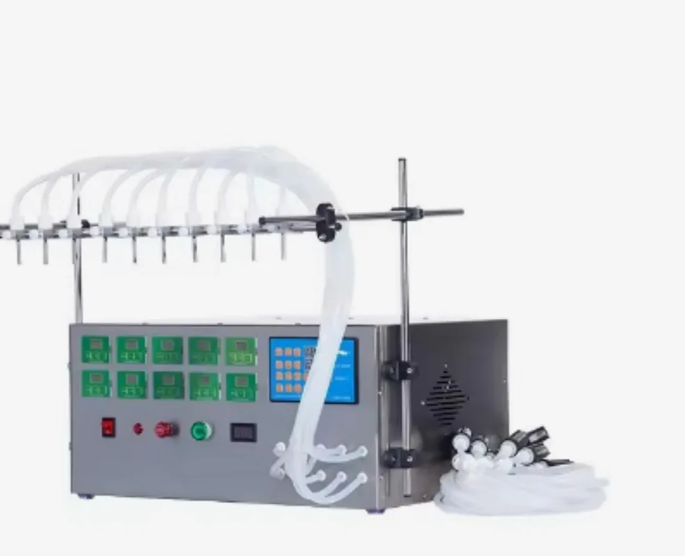 Multi Head Peristaltic Pump Filler Digital Control Liquid Oil Bottle Filling Equipment 2 To 10 Heads