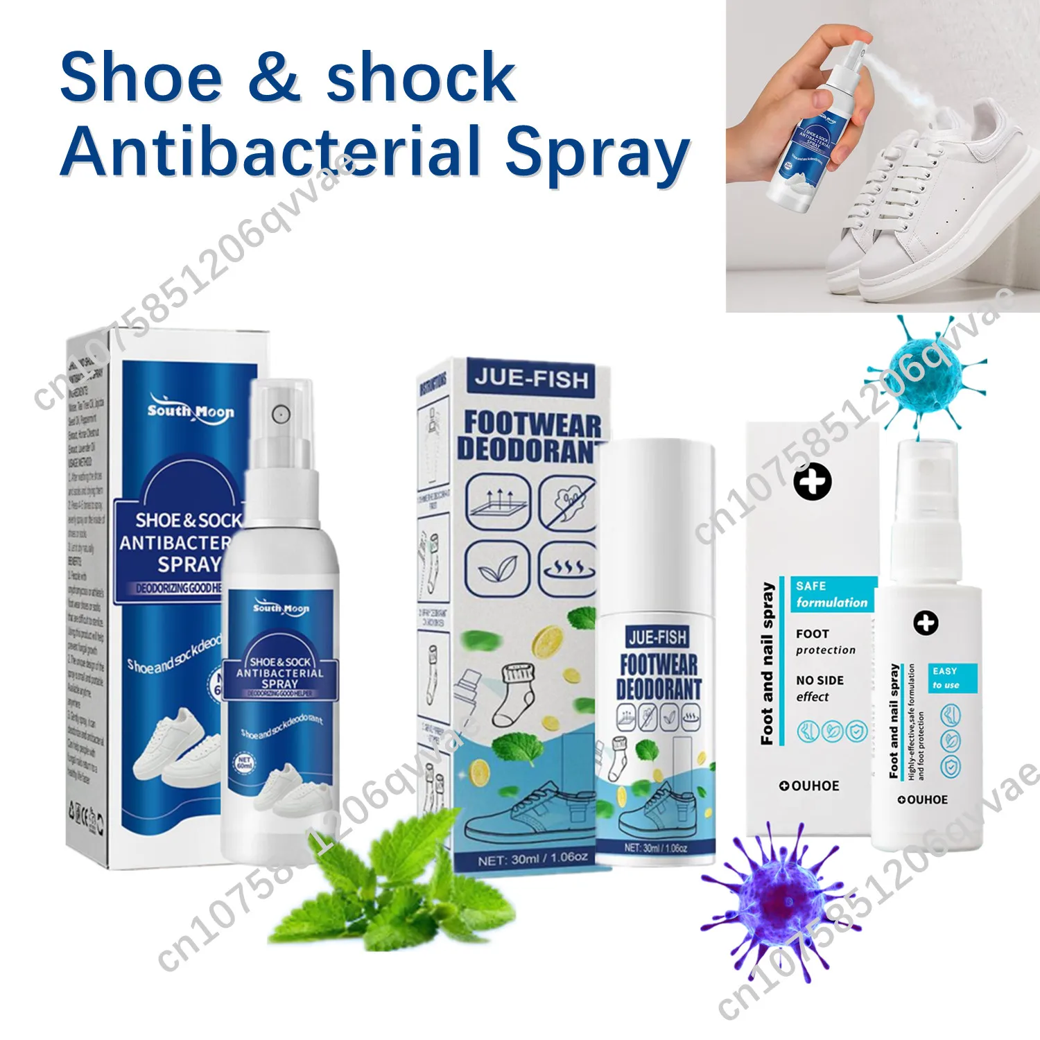 Foot Perfume Odor Shoe Odor Nemesis Deodorant Odor Removal Spray Foot Artifact Footwear And Socks Anti-sweat Powder Foot Care