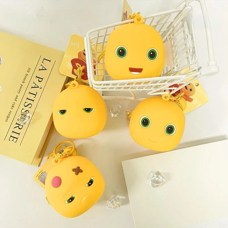 Authentic Nailong Milk Dragon Creative Silicone Earphone Coin Purse Mini Cute Cartoon Storage Bag Gift Pendant Wallet Holder