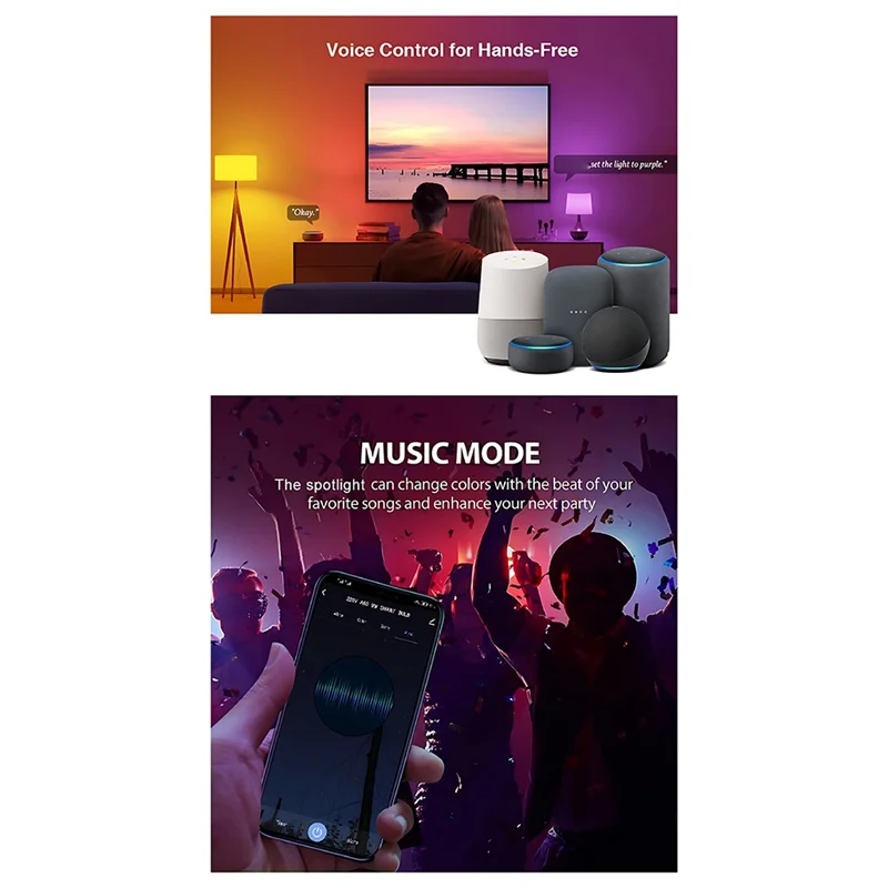 

Лампа Tuya, 4 упаковки GU10 RGB CW+WW, светодиодные лампы, 5 Вт, лампы с регулируемой яркостью, лампы Smart Life APP Control, прочные A-A74P