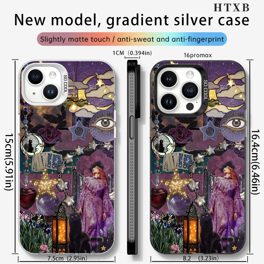 حافظة هاتف أرجوانية Witch Realm Puzzle لهاتف iPhone 17 إلى 11 Pro Max Plus #2