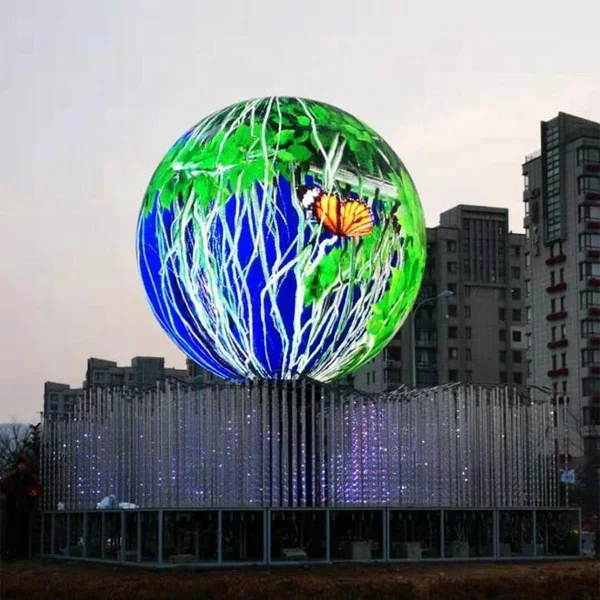 360 Degree Flexible Circular LED Screen Outdoor Waterproof Magic Spherical Globe Video Wall Display Panel