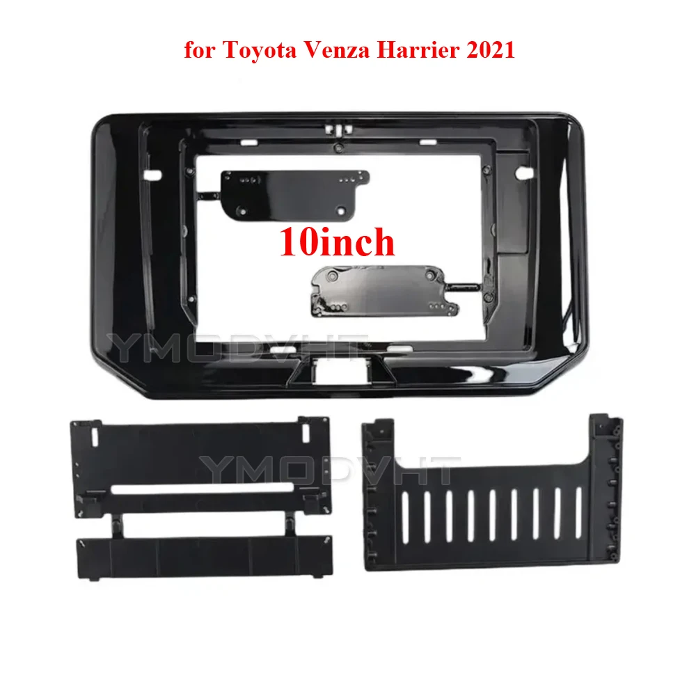 

10inch Car Radio Fascia for Toyota Venza Harrier 2021 DVD Stereo Frame Plate Mounting Dash Installation Bezel Trim Kit