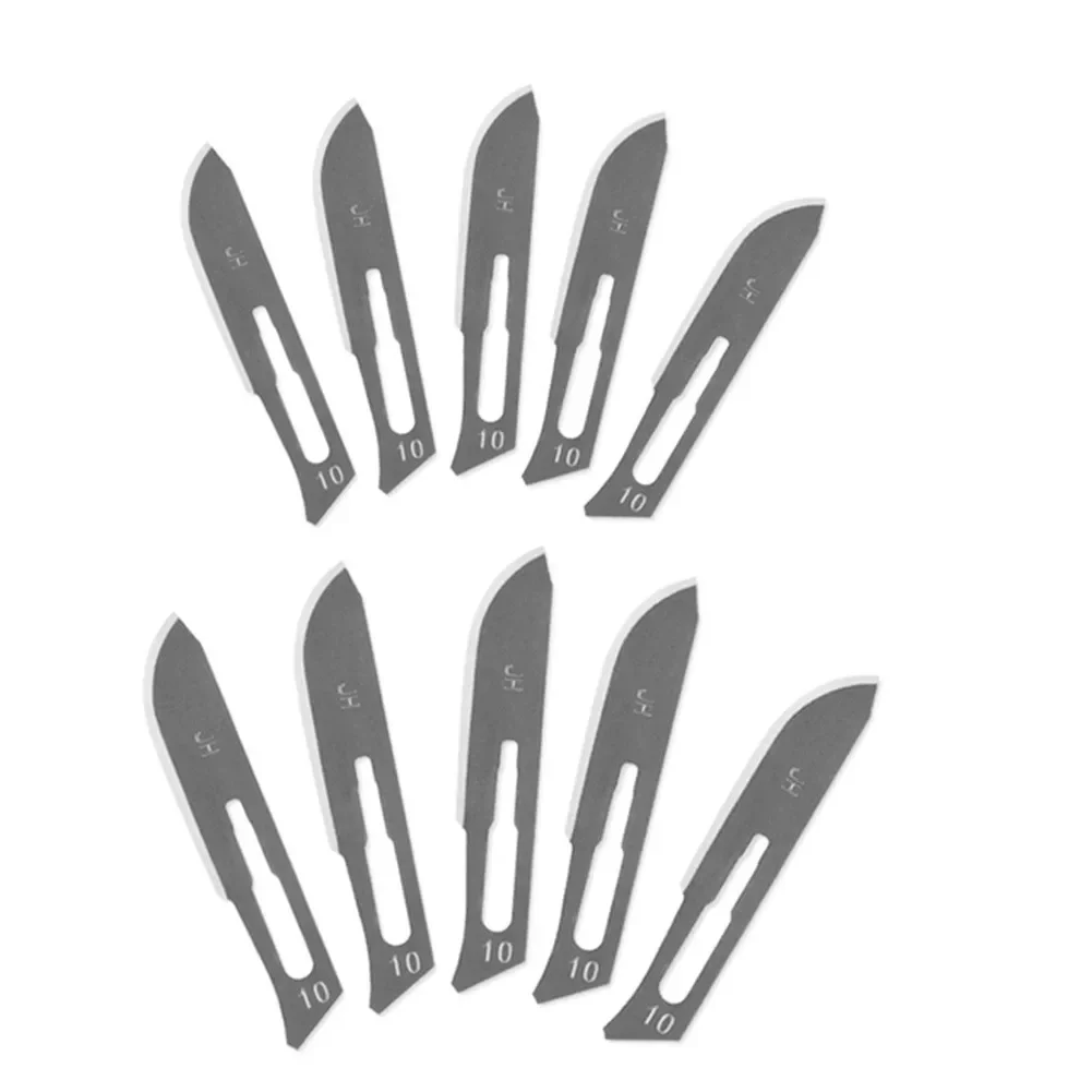 20pcs Blades Stainless Steel Engraving Knife Blades Metal Blade Wood Carving Kni-fe Blade Replacement Surg-ical Craft