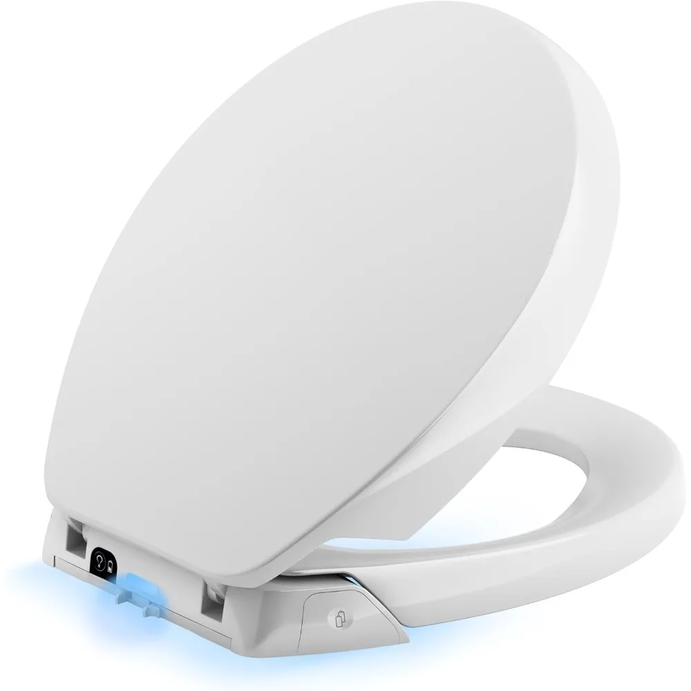 

Toilet Seat, 18.9"L x 3.7"W, Round Toilet Seat, White, Toilet Seat