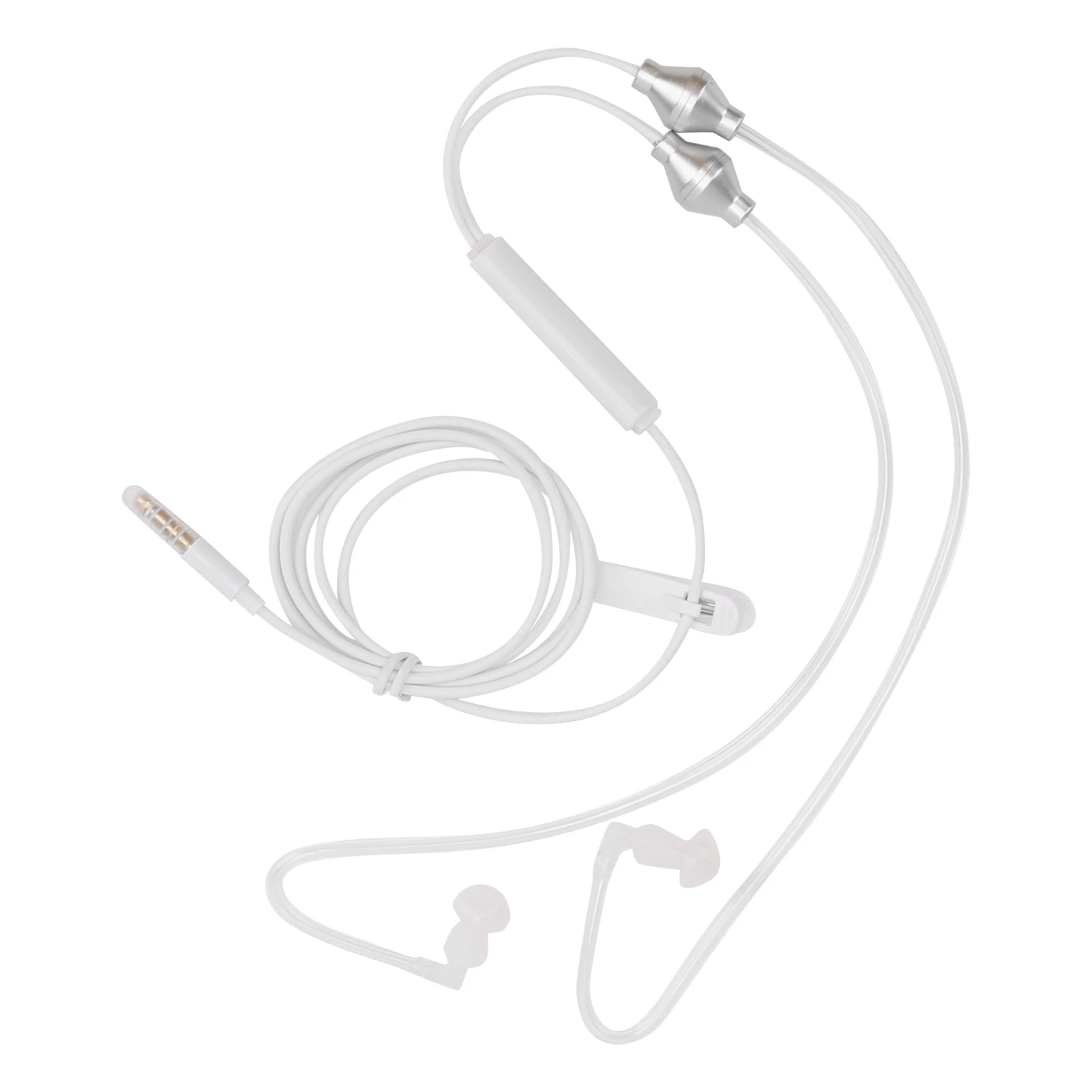 

ZK40 Air Tube Наушники-вкладыши Проводные наушники с микрофоном HandFree для Samsung Разъем 3,5 мм (белый)