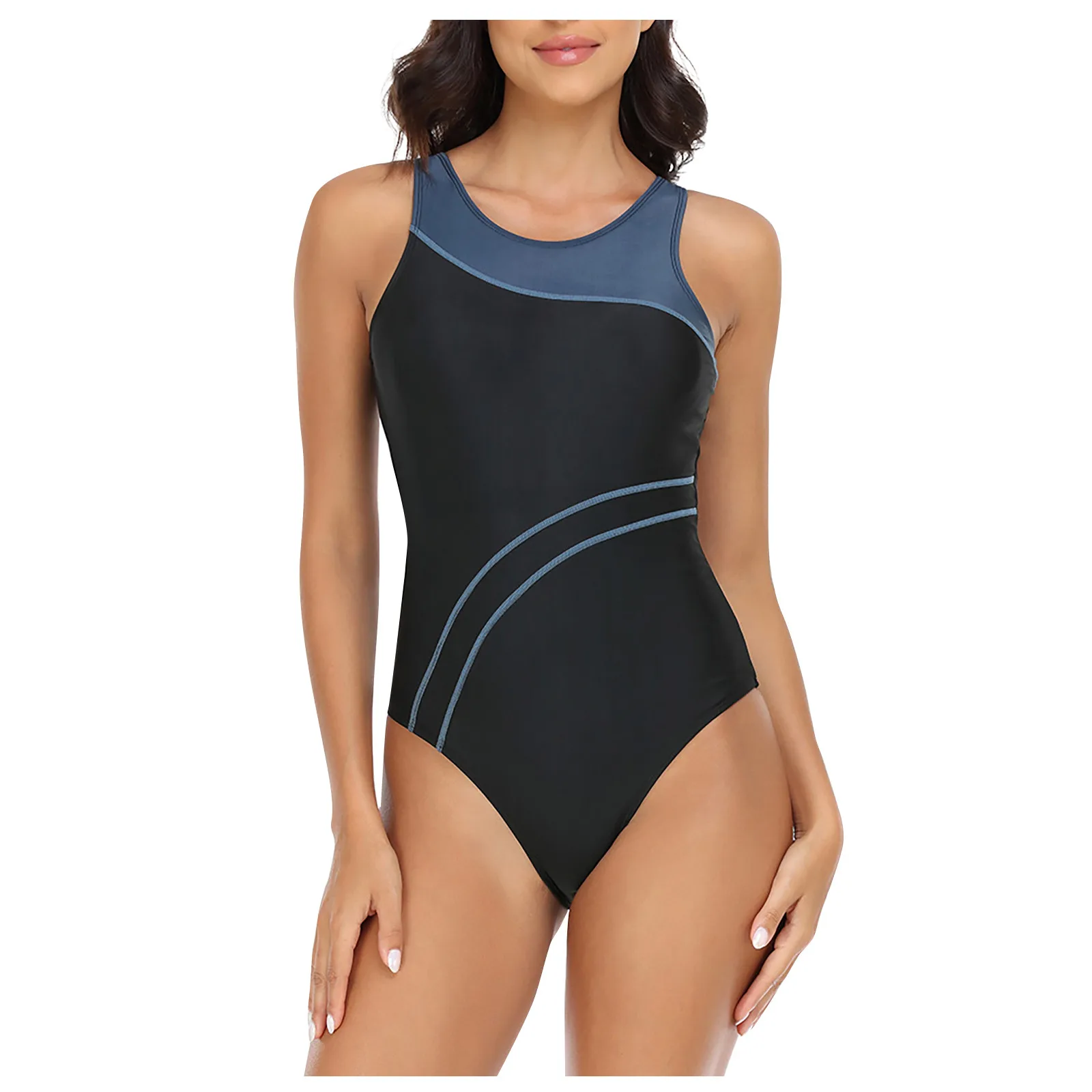 Costumi da bagno interi grandi chiusi costumi da bagno taglie forti sport Push Up costume da bagno per il corpo da donna bagnante da spiaggia